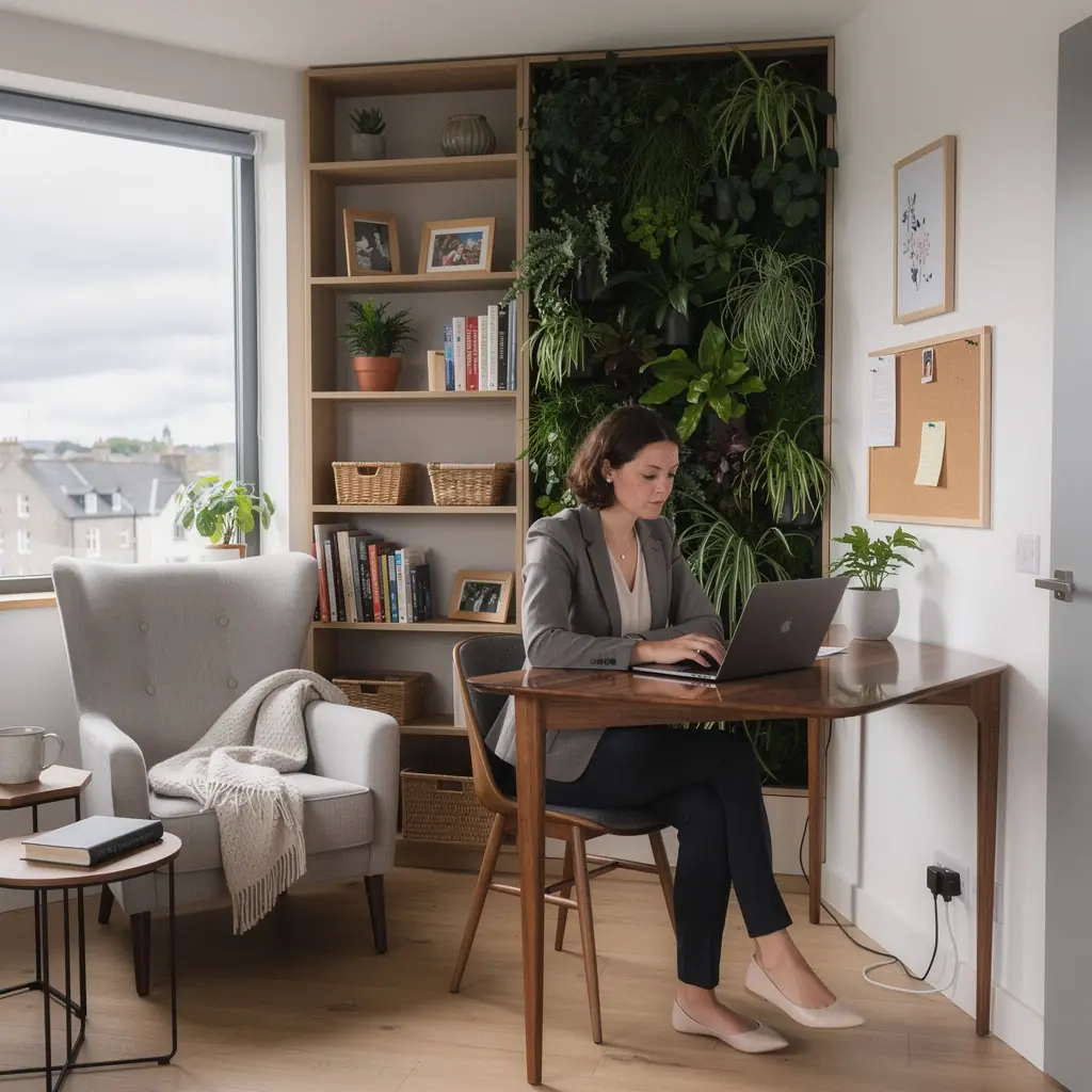 A cozy bedroom design showcasing multifunctional furniture that maximizes space and enhances illumination.